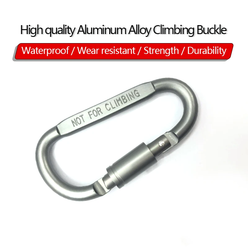 

1/2/5Pcs Professional Climbing Carabiner D Shape Mountaineering Buckle Safety Hook Lock For Outdoor Climbing Equipment