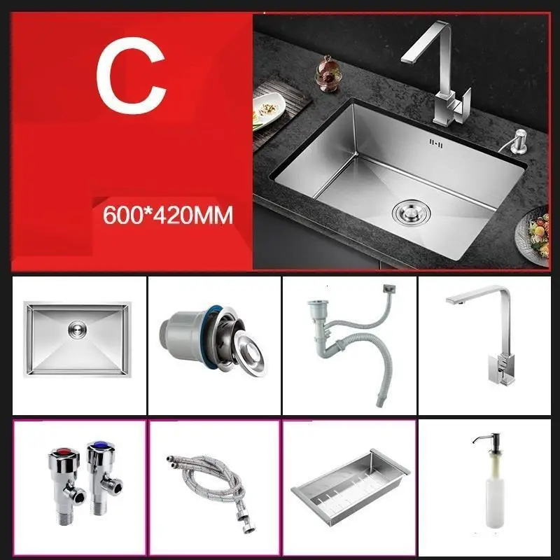Кухонная раковина Keuken Gootsteen Integral Zlewozmywak Ze Stali Nierdzewnej Inox Afwasbak Pia Cozinha Lavabo Fregadero De Cocina