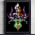 Вышивка стразами, Русалка Принцесса Диснея Злодеи Урсула мозаика алмазная живопись Животные вышивка крестиком домашний декор