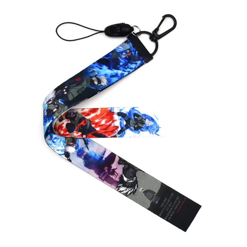 

Naruto Kakashi Lanyard Keychains Mobile Phone Bag Pendant Accessories Key Chain Men's And Children's Gift Key Ring Jewelry