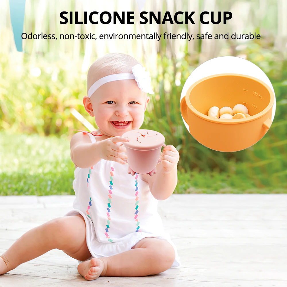 

Baby Feeding Cups Baby Learning Baby Drinkware Silicone Snack Cups For Toddlers & Kids With Silicone Baby Trainer Cup Sippy Cup