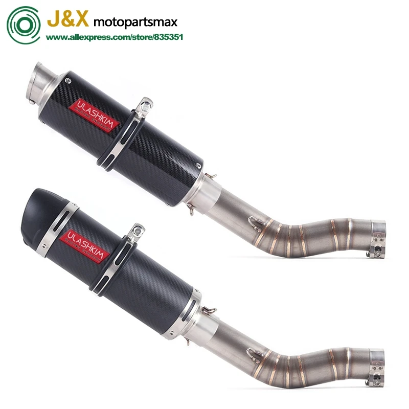 

GSXR1000 GSX R1000 GSXR 1000 Modified Middle Link Pipe Slip On Full System motorcycle Exhaust For suzuki GSXR1000