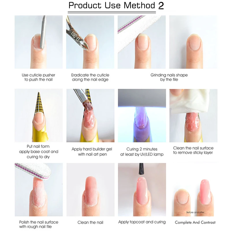 

32 Colors Hard Jelly Builder Extend Gel 15ml Poly Nail Crystals Gel UV LED Gel Polish For Nails Natural Pink French Nail Art DIY