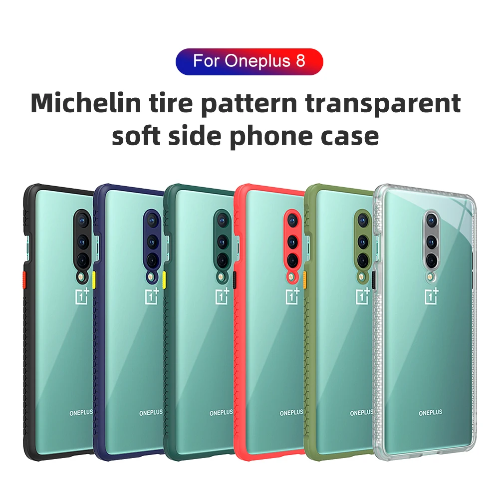 

Acrylic Tires Soft Phone Case For Oneplus 9 8 Pro Cases Transparent TPU Back Cover For Oneplus 8T Nord N10 N100 Protective Shell