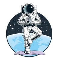childrens clothing astronaut astronaut planet printing washable hot stamping vinyl heat transfer patch badge