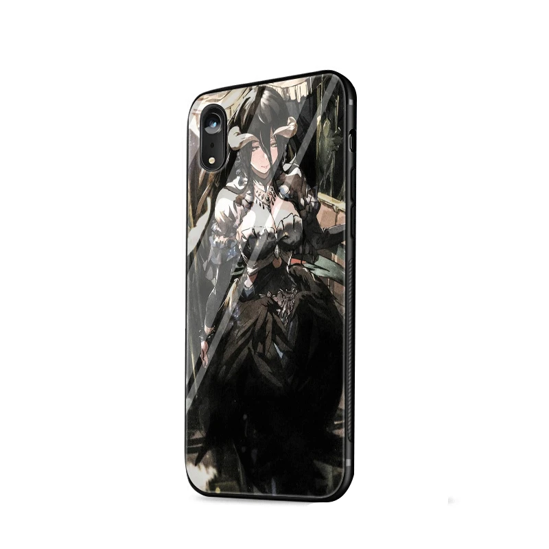 G9 Стеклянный чехол для телефона из ТПУ стекла для Apple iPhone 5 5S SE 6 6S 7 8 Plus XR X XS Max albedo Overlord - Цвет: G9