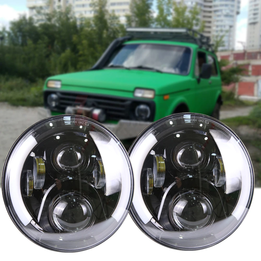 Точечный Утвержденный для Jeep Wrangler светильник светодиодный головной s 7 дюймов