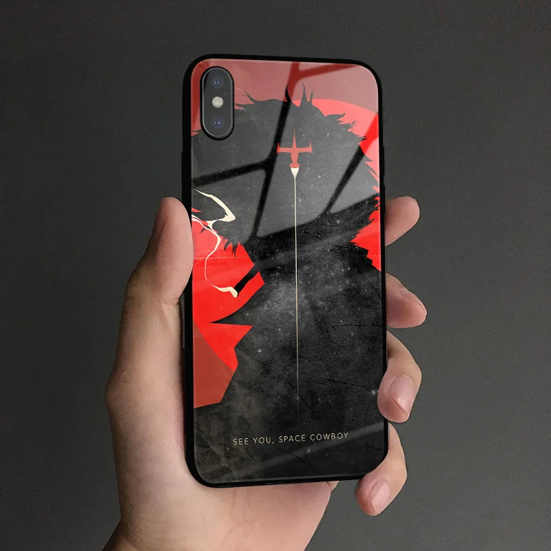 SCBAE 3 Космический ковбой Bebop Coque мягкий силиконовый стеклянный чехол для телефона, чехол для Apple iPhone 6 6s 7 8 Plus X XR XS 11 Pro max - Цвет: SCBAE 3