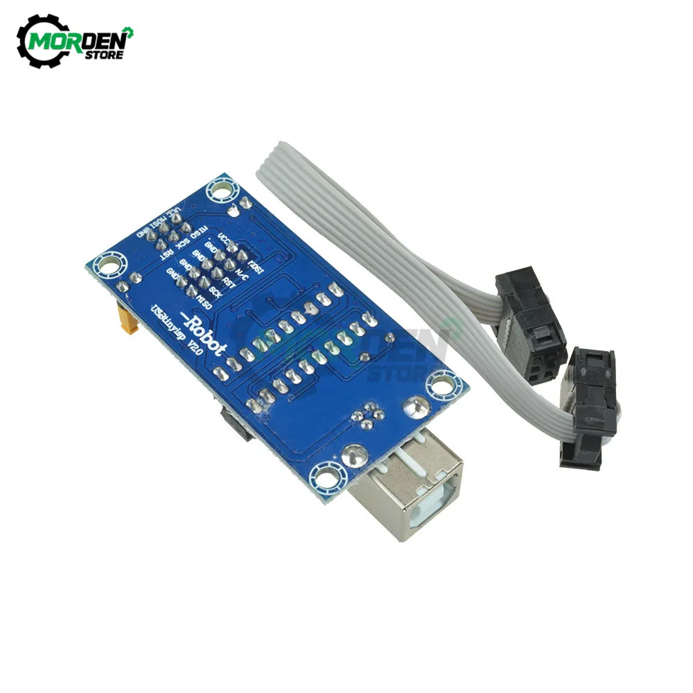 USBTINYISP AVR ISP Downloader USB Programmer Bootloader For Arduino IDE R3 Atmega2560+10pin Programming Wire | Инструменты