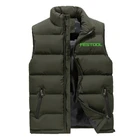 2021 Модная Качественная мужская Осенняя плиссированная куртка Festool на молнии без рукавов тонкая спортивная мужская повседневная куртка мужская куртка с изящным принтом