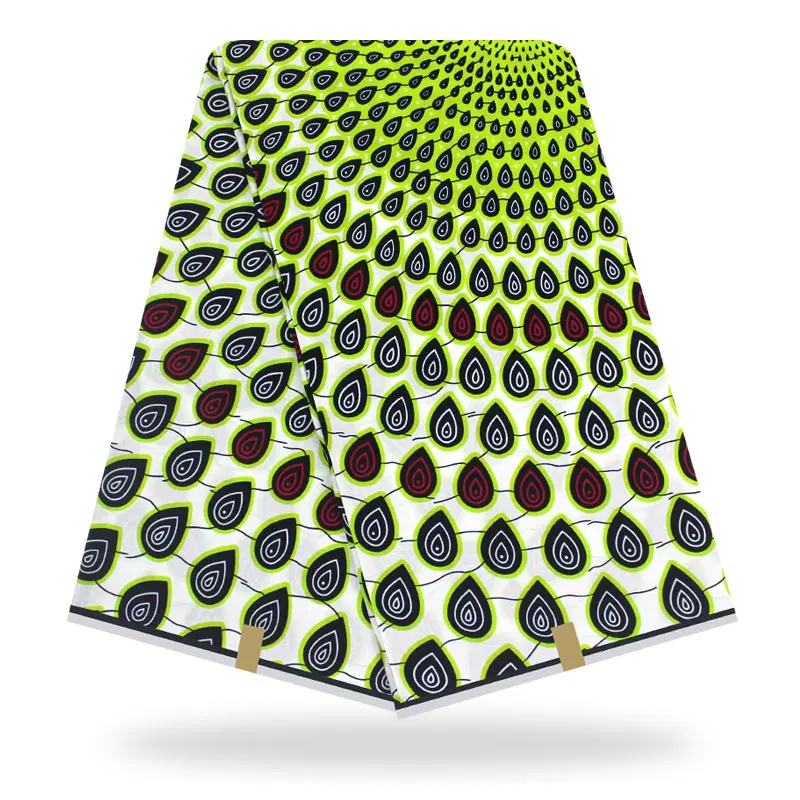 100% хлопок высокое качество африканская ткань для женского платья настоящий