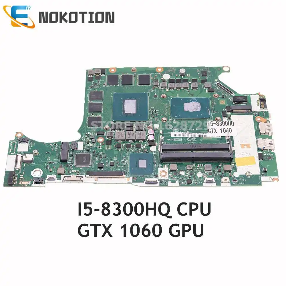 NOKOTION для ACER Predator Helios PH317-52 PH315-51 материнская плата ноутбука GTX 1060 6 ГБ SR3Z0 I5-8300HQ NBQ3F11002