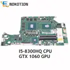 NOKOTION для ACER Predator Helios PH317-52 PH315-51 материнская плата для ноутбука GTX 1060 6 ГБ SR3Z0 I5-8300HQ NBQ3F11002 DH53F