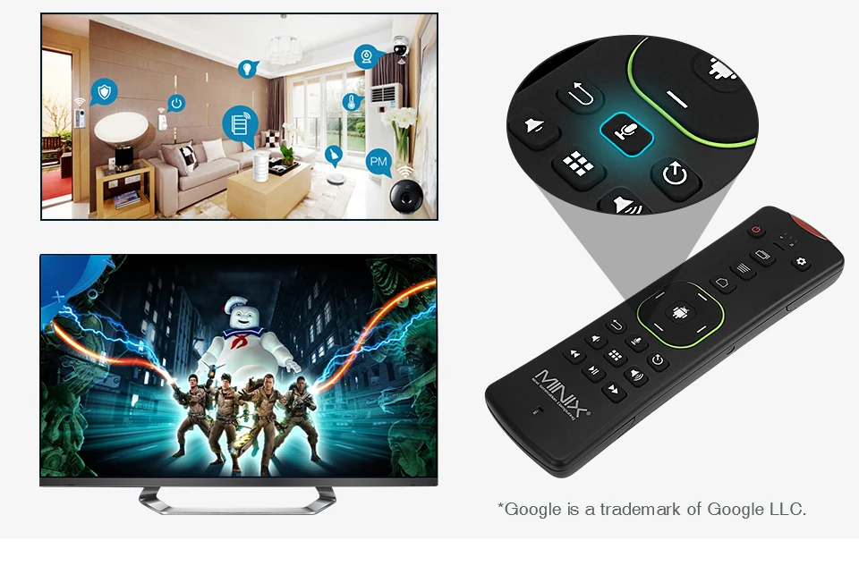 MINIX NEO T5 tv BOX Amlogic S905X2 2G 16G Chromecast 4K Ultra HD Google Сертифицированный Android tv 9,0 Pie Smart tv BOX