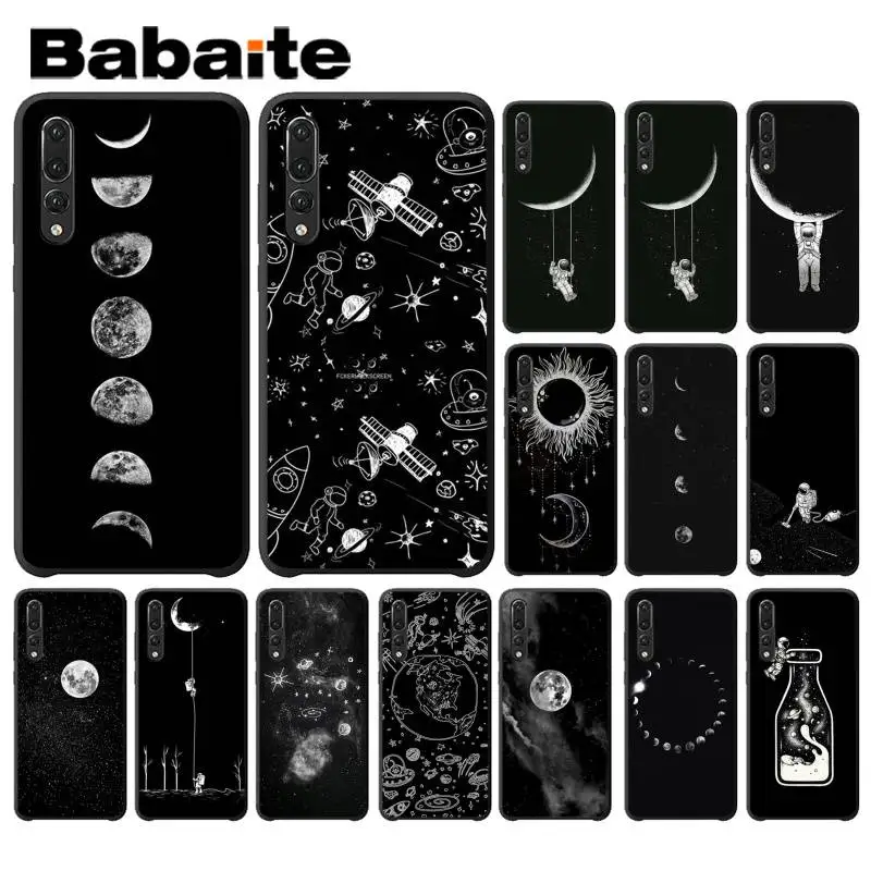 Телефон Babaite white sun Moon stars роскошный уникальный дизайн для Huawei P9 P10 Plus Mate9 10 Mate10 Lite P20