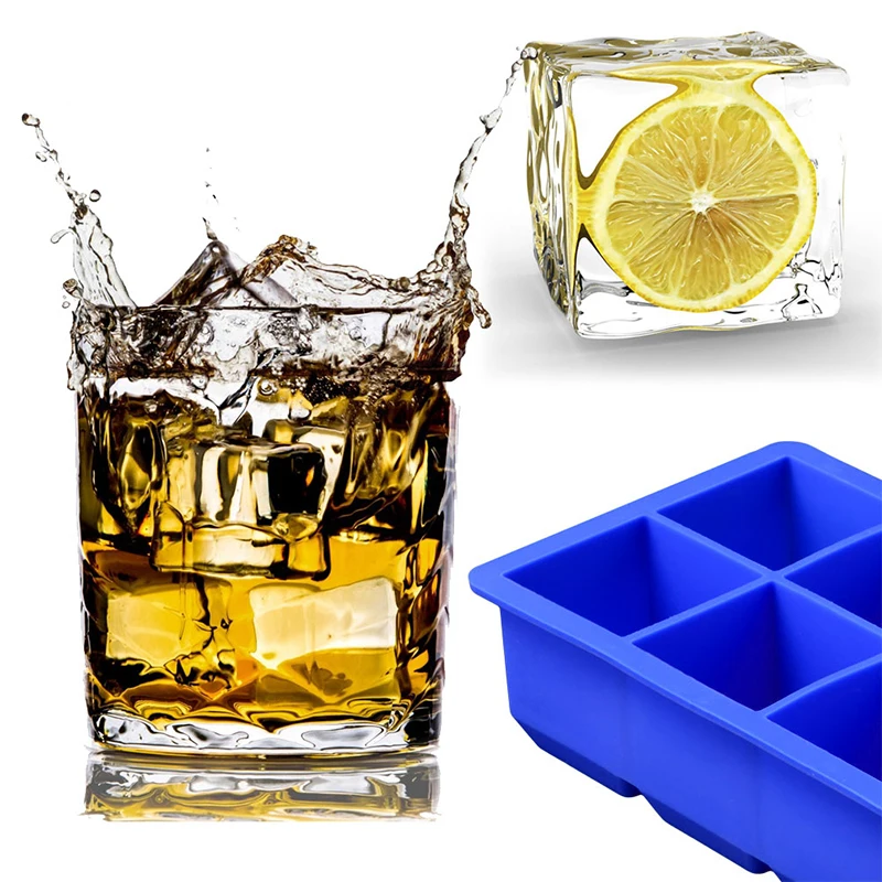 Сверхбольшой гибкий силиконовый поддон для кубиков льда|ice maker|silicone ice cube traycube tray |