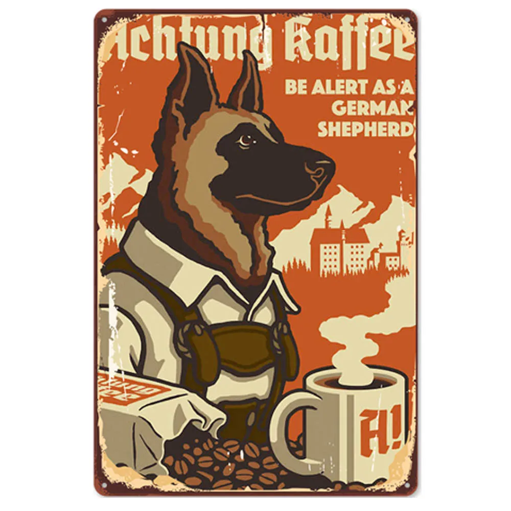 Кофейные винтажные металлические жестяные фотообои DIY наклейки для дома и