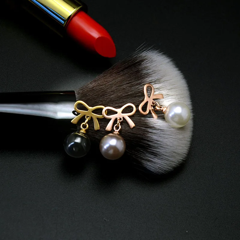 

2020 New Style Small Butterfly Stud Earrings With Pearl Luxury Jewelry Wedding Bijoux Brincos Stainless Steel Eardrop For Women