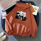 Зимняя толстовка с капюшоном Yuji Itadori juютсу kaisen, Мужская модная одежда с мультяшным рисунком, теплые флисовые толстовки, толстовка большого размера унисекс