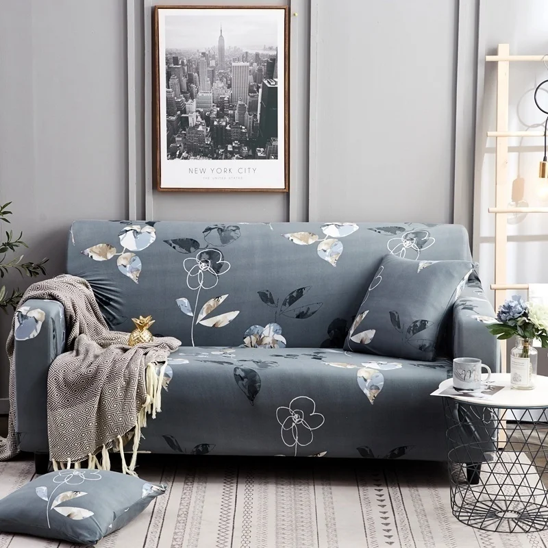 

Floral Printing Stretch Elastic Sofa Cover Couch Cover Slip-resistant Sofa Covers For Living Room Fully-wrapped Anti-dust