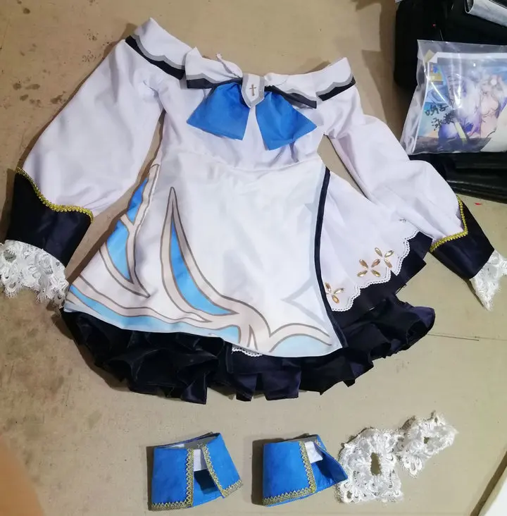 Custom made/size Genshin Impact Knights Amber Barbara dress Cosplay Costume