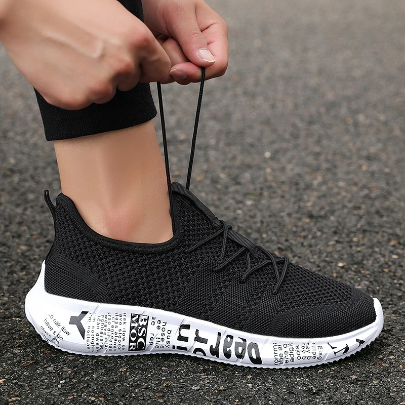

Men Light Sneakers Outdoor Sport Shoes Breathable Platform Sneakers Zapatos De Hombre Air Mesh Running Shoes Casual Shoes Male