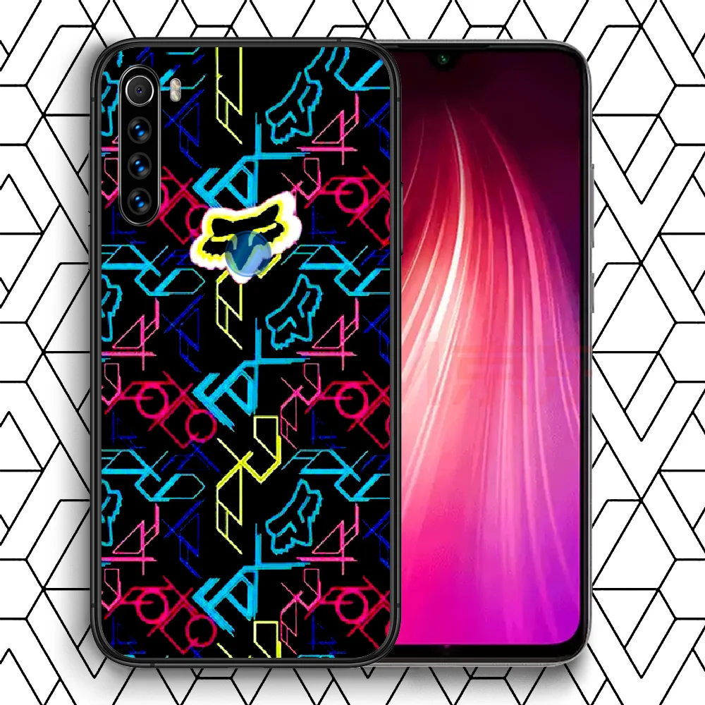 

Motorcycle Logo Fox Phone Case Cover Hull For XIAOMI Redmi 7 7a 8 8a 9 9a NOTE 6 7 8 8t 9 9s Pro Max 4X Black Back Fashion Coque