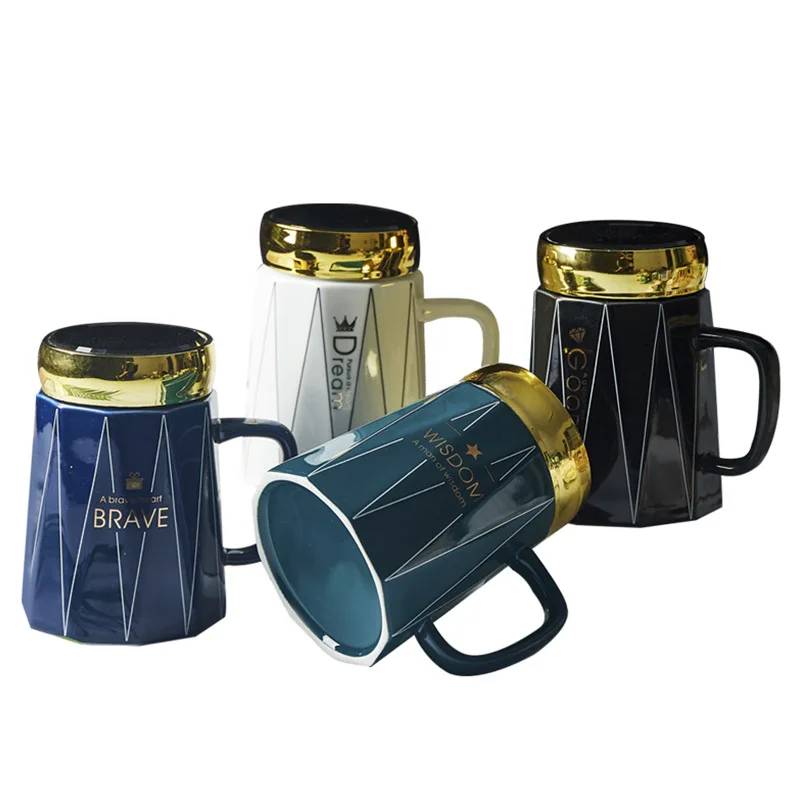 Веселая жаркая белая керамическая кружка в скандинавском стиле современный