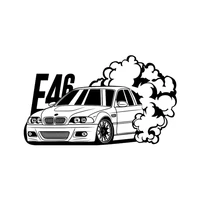 rulemylife e46 drift art for bmw car stickers decal anime cute car accessories decoration pegatinas para coche