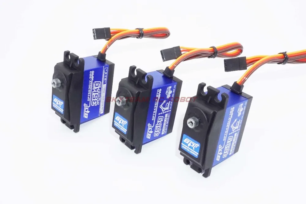 SPT5435LV SPT5535LV 35 кг большой крутящий момент цифровой стандартный сервопривод водонепроницаемый для 1:8 1:10 RC автомобиль альпинист самолет металлический чехол