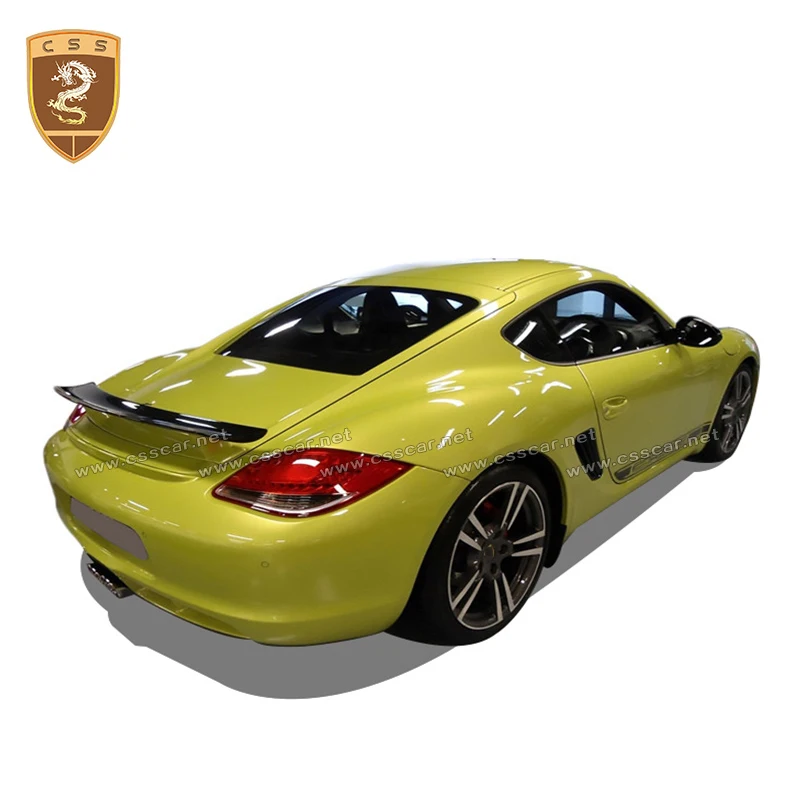 Спойлер из настоящего углеродного волокна для автомобиля Porsche 987 Cayman 2005-2012