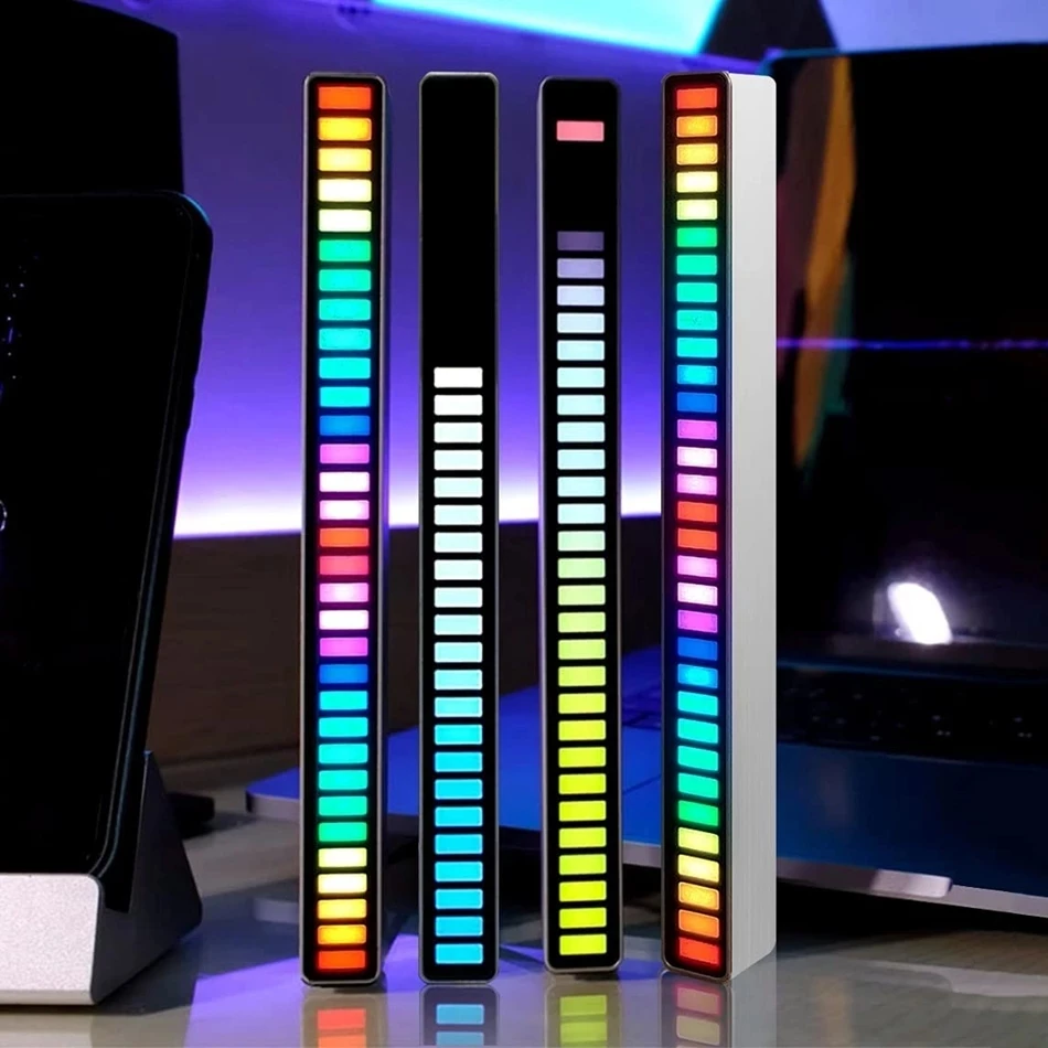 

Pickup Rhythm Light USB LED Strip Light Sound Control Music Atmosphere Light RGB Colorful Tube Energy-Saving Lamp Ambient Light