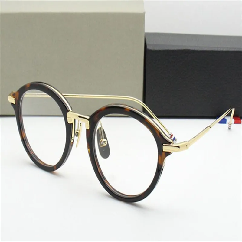 Винтажные ацетатные круглые очки в оправе из сплава оптические унисекс с