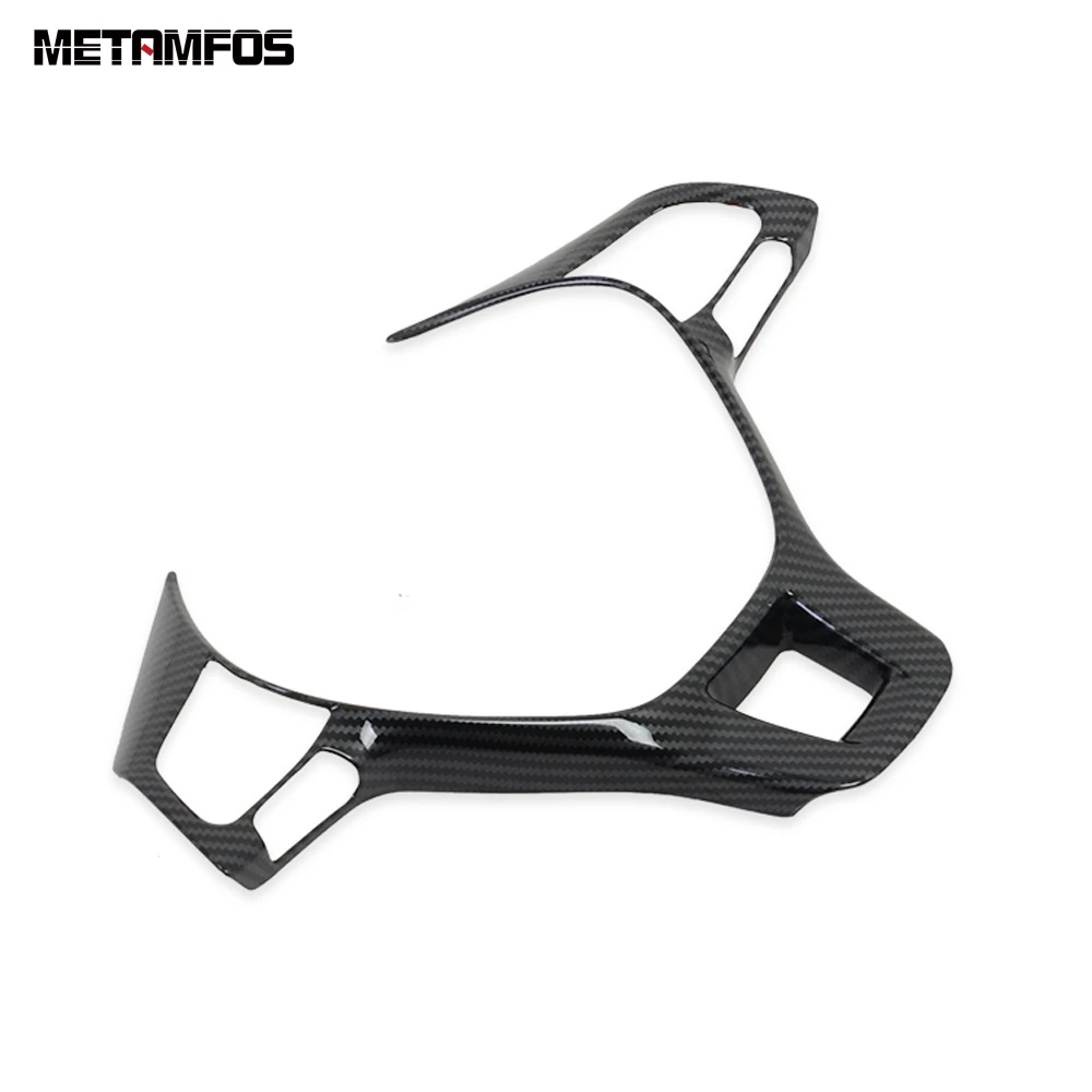 Чехол на руль из углеродного волокна для Volkswagen T ROC TROC 2017 2018 2019 отделка