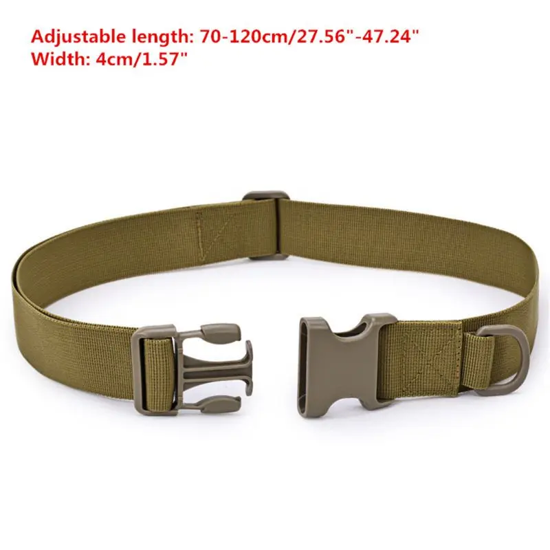

1pc Army Fan Simple Belt Outdoor Military Combat Heavy Duty Quick Release Waistband