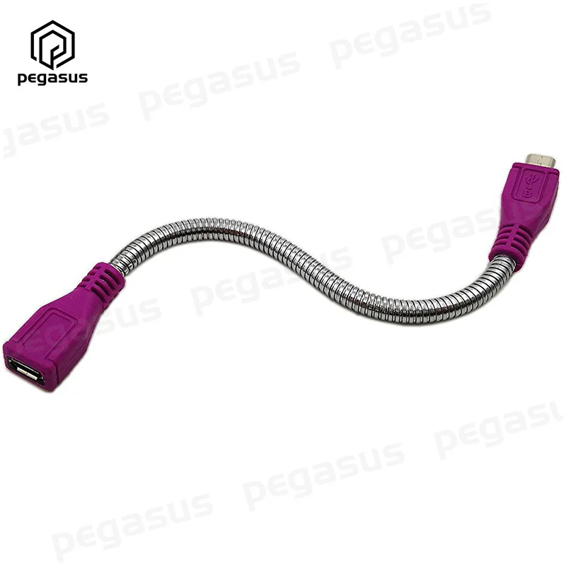 usb 2 0 micro male plug to micro female jack extension flexible metal stand cable 15cm free global shipping