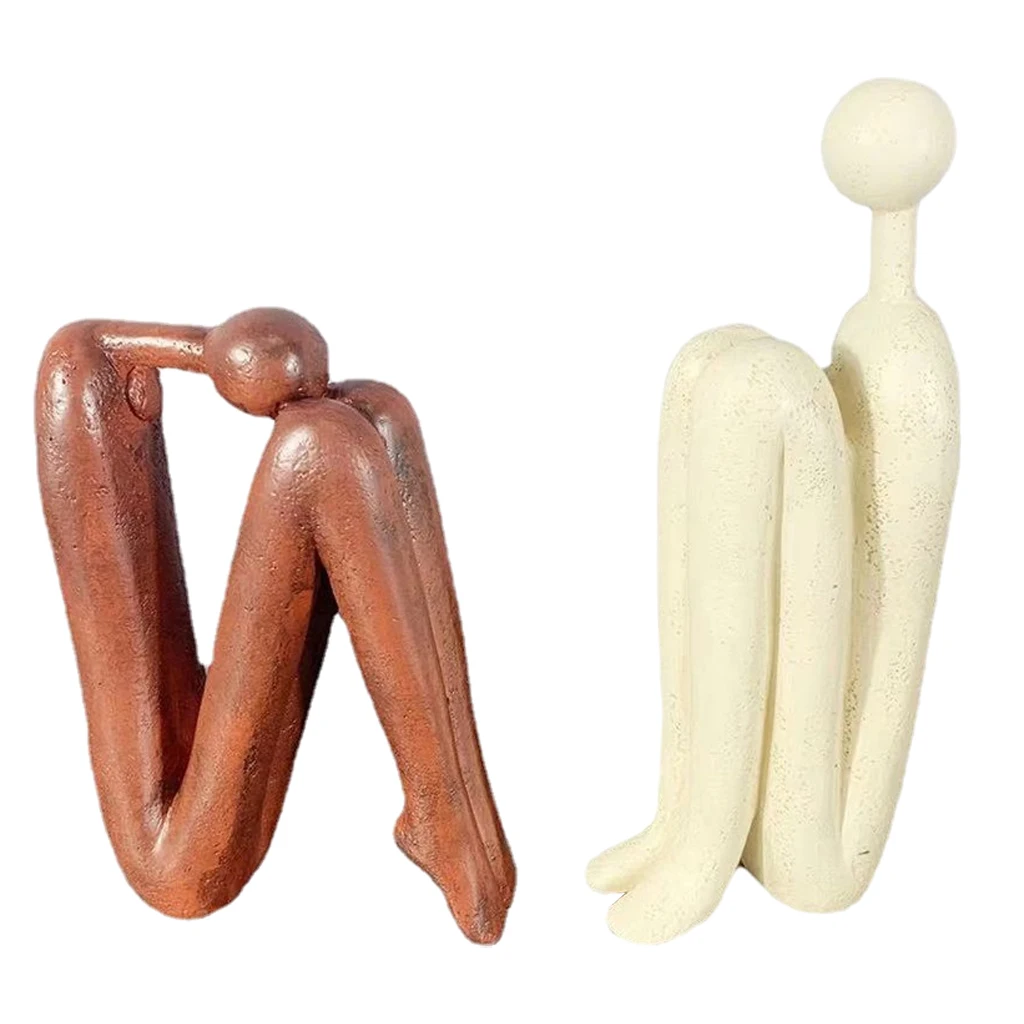 

Статуи человека в современном художественном стиле, аксессуары из смолы, скульптура стола для гостиной, ремесла, настольные статуэтки для с...