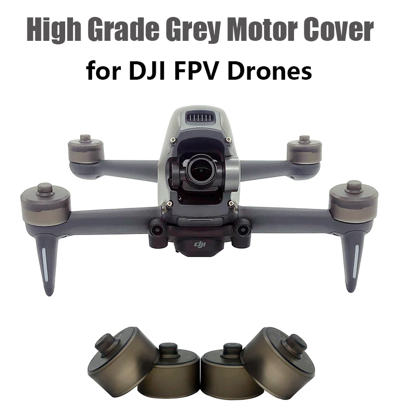 

4pcs Motor Cap Cover for DJI FPV Combo Drone Gray Dustproof Motor Protector Transportation Guard for DJI FPV Accessories