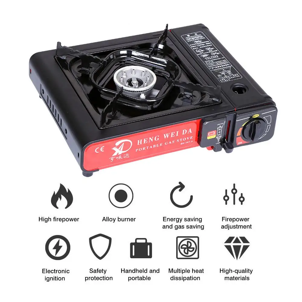 

Portable Butane Gas Stove Automatic Ignition Cassette Stove Outdoor Picnic Camping Cooking Stove Family Emergency Tool Stove