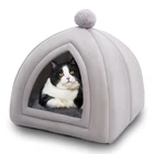 Зимняя теплая кошечка со съемным и моющимся гнездом для собак нескользящая подошва кошачий домик для сна водонепроницаемые спальные мешки для домашних животных принадлежности