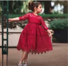 Для девочек-подростков летняя детская одежда Вечерние Элегантные принцессы длинное шифоновое платье для малышей и детей постарше кружевное платье для свадебной церемонии платья От 3 до 7 лет #0090