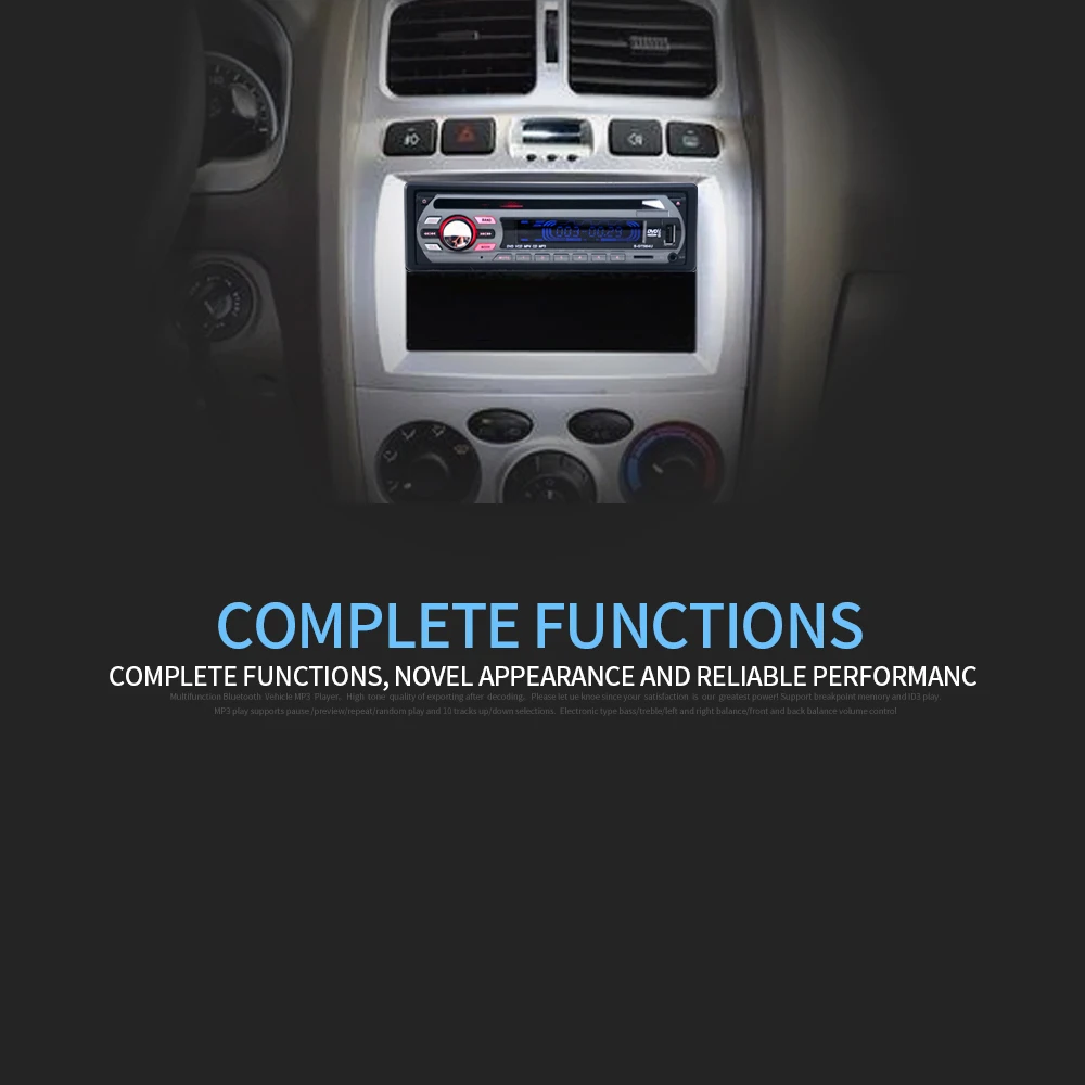 Универсальный автомобильный DVD/VCD/CD mp3-плеер Supprt USB U диск/SD карта/AUX вход музыкальный плеер стерео fm-радио USB 5 В зарядка автозапчасти