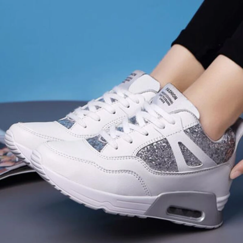 

High Quality Shoes Women Sneakers Breathable Unisex Air Sole Trainers Shoes Woman Walking Vulcanized Shoes Basket Femme Sneakers