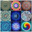 Алмазная 5D картина, квадратная круглая вышивка, экологичные поделки, полная Алмазная вышивка Мандала Калейдоскоп, домашний декор
