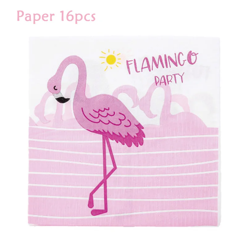 Набор столовых приборов с фламинго одноразовые столовые приборы тарелки