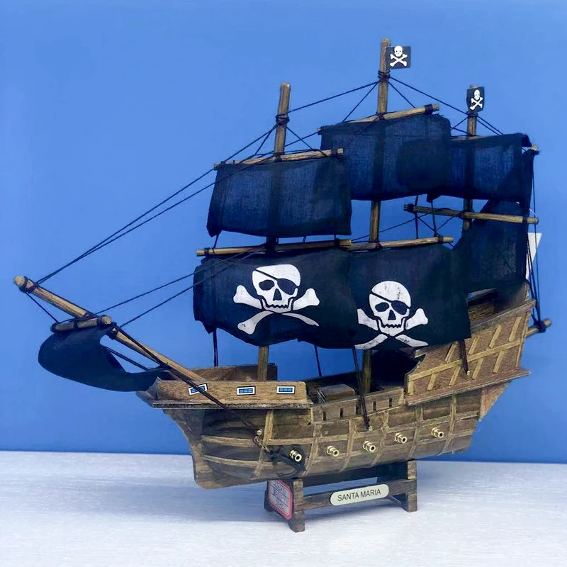 

Новый 3D деревянный парусник LUCKK в сборе, модель 35 см * 9 см * 35 см, Карибский Корсар, лодки-парусники, домашний декор, ремесло, детские игрушки