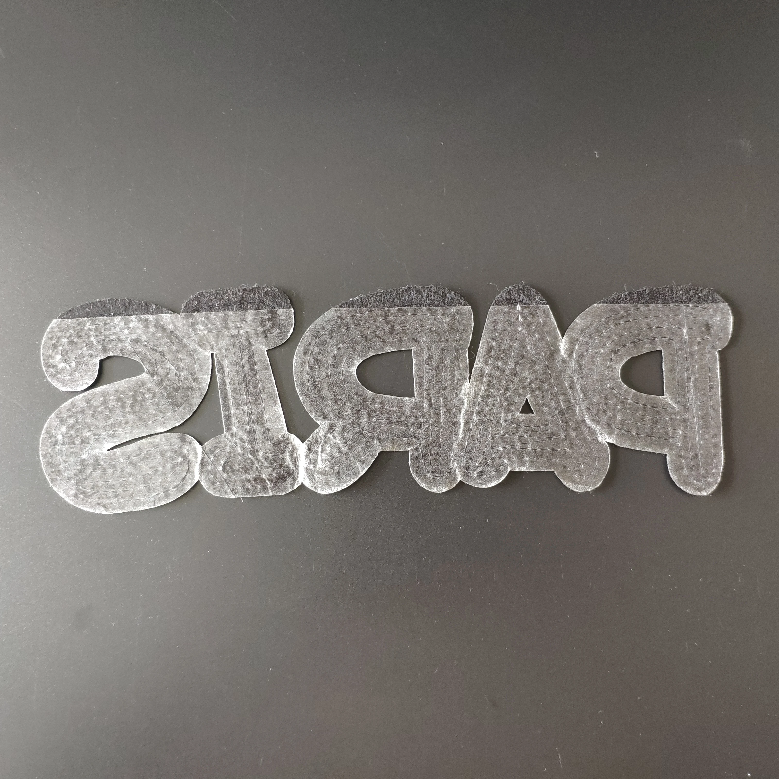 

245MM PARIS Patch Diy Clothes Stickers Sequins Letters Large Biker Badge Iron On Patches For Clothing Strange Things Christmas