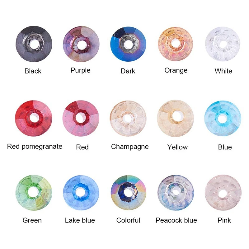 Двойные конусные Хрустальные стеклянные бусины используемые для изготовления