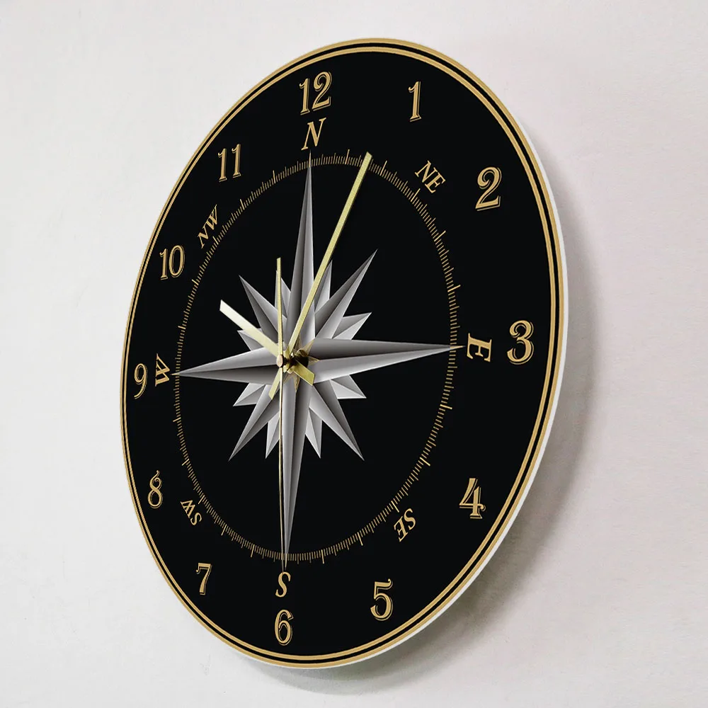 Настенные часы Mariner с компасом домашний декор в морском стиле розой круглая