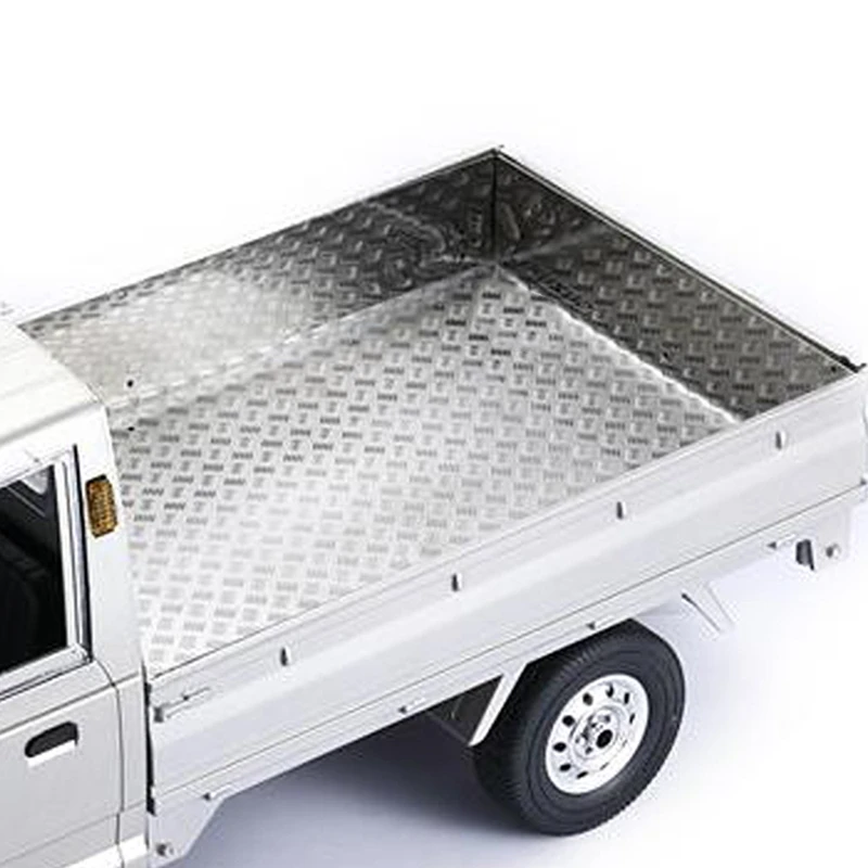 

for WPL D12 1/10 RC Truck Car Upgrade Parts Metal Rear Compartment Decoration Plate Anti-Skid Plate Accessories